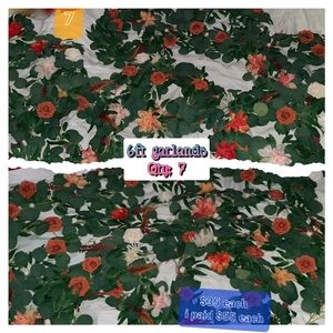 6ft eucalyptus/ willow garlands sunset Terracotta